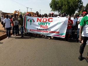 NDC Unity Walk At Bolga Mahama