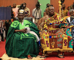 Ya Naa and Otumfuo at the Jubilee House | File photo