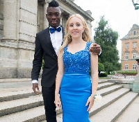 Marie-Claire Rupio and her late husband, Christian Atsu