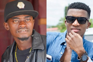 Actor LilWin and singer Kofi Kinaata