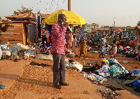 Andrew Awuni was seen preaching on Kpassa streets