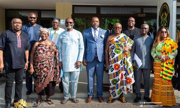 Kennedy Agyapong with other sworn-in board members of Ghana Gas