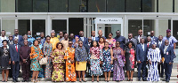 Shirley Ayorkor Botchwey with the newly appointed ambassadors and high commissioners