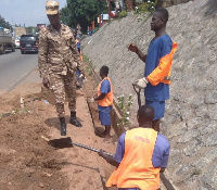 A Prison Officer monitoring the inmates