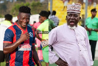 Collage of Asamoah Gyan and Alhaji Grunsah