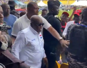 Nana Addo arrives at the 2022 NPP Delegate Conference