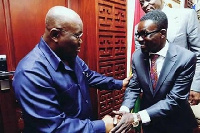 Nana Addo in a handshake with NAM 1