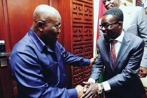 Nana Addo in a handshake with NAM 1