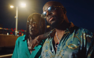 Stonebwoy and Wyclef Jean on 'pray for me' video