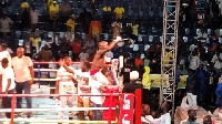 Abraham Osei Bonsu (12-2-1, 10 KOs) defeated Felix Ajom (8-1-1, 7 KOs)