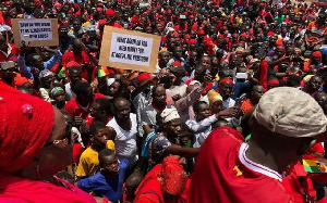 The youth embarked on the demonstration to express their grievances (file photo)