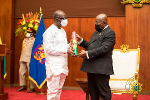 President Nana Addo Dankwa Akufo-Addo and Minister-Designate, Ken Ofori-Atta