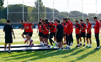 Thormas Partey training with his mates