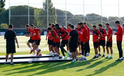 Thormas Partey training with his mates