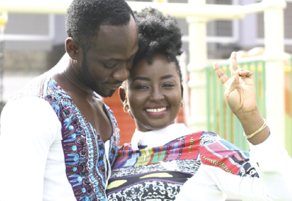 Okyeame Kwame and his wife