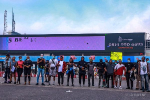 End SARS protesters at the Lekki tollgate in Lagos