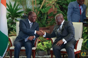 President Akufo Addo meets President Ouattara