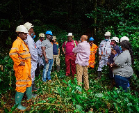 GRIDCo CEO Jonathan Amoako-Baah, others at Atiwa