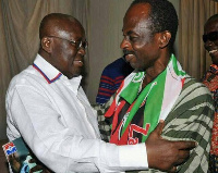 President Akufo-Addo (right) with Johnson Asiedu Nketia