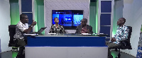 Director of Projects at GEPA, Alexander Dadzawa (far right), others on the EOP show