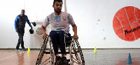 Libyan Mohsen Hassan bin Daou is a victim of a gunshot wound that has left him paralyzed