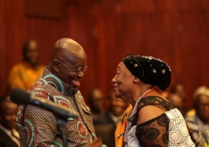 Akufo-Addo grants Ghanaian citizenship to Rita Marley. Photo: Ghana Presidency