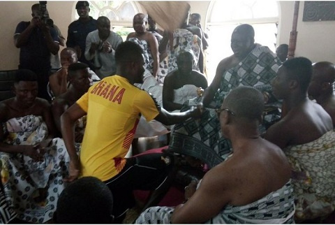 Ghana Black Stars visits Asantehene Otumfuo Osei Tutu II