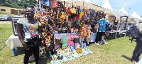 A display of items at the Oguaa Fetu Afahye celebration