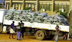 The trucks of smuggled cocoa beans were intercepted on April 12