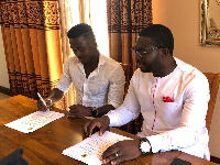 Patrick Asmah and Asante Kotoko CEO, Nana Yaw Amponsah