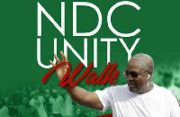 The Tamale Unity Walk led by former President Mahama attracted a huge crowd of party supporters