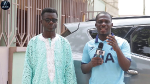 Comedian Ghana Boy (L) and Zionfelix on Uncut