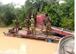 The army has advised all persons engaged in illegal mining o desist from these criminal activities