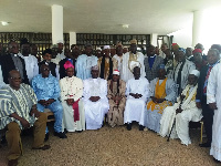 Muslims and Christians with Vice President Dr Bawumia in a group photo at the Residency in Wa