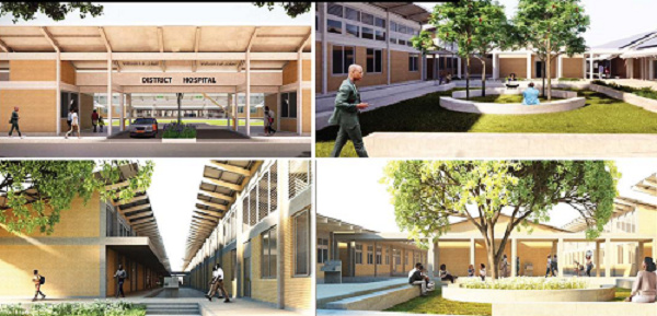 Architectural designs of some of the Agenda 111 hospitals