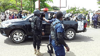 Police during an operation