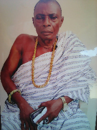 Nene Adjabeng Ashaley, the Chief Farmer of Anum Apapam