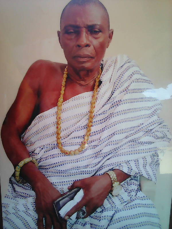 Nene Adjabeng Ashaley, the Chief Farmer of Anum Apapam