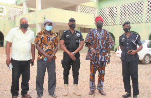 DSP Francis Oppong Agyare visited the Palace after being invited by the Navro-Pio