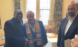 Alban Bagbin with the Rt. Hon. Sir Stephen Timms of the UK