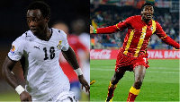 Ransford Osei and Asamoah Gyan