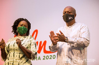 John Dramani Mahama, former president of Ghana with his 2020 running mate