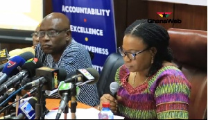 EC Boss Charlotte Osei (Extreme Right) explains why some candidates were disqualified