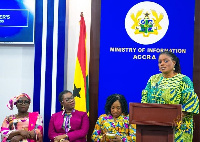 Communication Minister, Ursula Owusu, Dept. Information Min, Nana Ama Dokua, and Hajia Halima Mahama