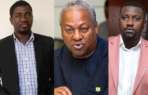 Siidi Abubakar, John Mahama and John Dumelo