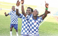 Jubilant Accra Great Olympics players