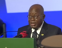 President Akufo-Addo speaking at the commissioning of the Dangote Refinery