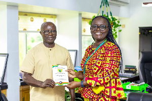 Osei Assibey Antwi and Professor Rita Akosua Dickson