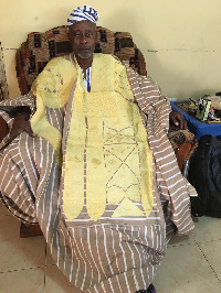 Nominated Dagomba Chief of New Jersey, USA, Alhaji Mohammed Umar in smock