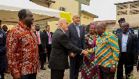 Akufo-Addo with the US Ambassador Robert Jackson